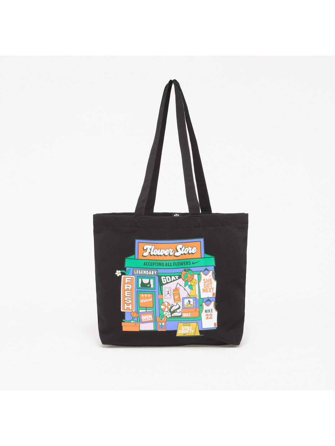 Taška Nike Heritage Tote Bag 22L Black Stadium Green White Universal